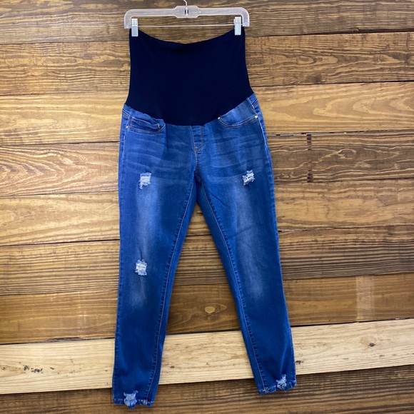 Blue Savvy Maternity Jeans - Picture 2 of 11